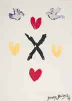 Beezy Bailey, A Vote for SA Election Peace, 1994, monotype on paper