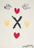 Beezy Bailey, A Vote for SA Election Peace, 1994, monotype on paper