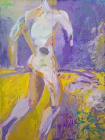 Andrew Verster, Hunter, quadriptych, 1987, oil on canvas