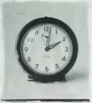 Stephen Inggs, Clock, 2000, hand painted silver gelatin print on paper