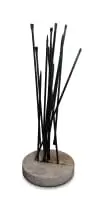 Michele Mathison, Fissure III, 2020, granite, steel and pinch irons