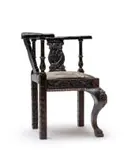 Steven Cohen, Chair, screenprinted fabric upholstered to corner chair