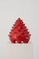 Ben Orkin, Rainbow Red, 2024, clay and glaze