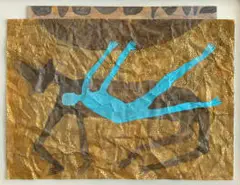 Balekane Legoabe, Trying To Touch The Sun, 2025, mixed media on paper