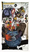 Blessing Ngobeni, Honeymoon Episode III, 2025, mixed media and collage on canvas