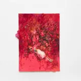 Penny Siopis, Warm World: Coral, 2019, glue, ink and oil on paper