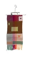 Frances vH Mohair Studio, Spieelkas Blues - Voorkamer Collection, hand-woven mohair tapestry and wire hanger