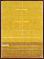 Leila Walter, Becoming Radiance, handwoven cotton, mohair, wool and silk