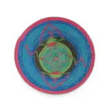 Grain basket by Humbi peoples Unrecorded artist, plant fibres and polyester fibres, sold Feb 2026