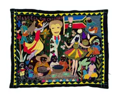 Mapula Embroidery Project, Mandela for Children, embroidery on fabric