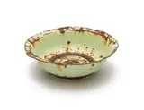 Tintsaba Gcebile Mamba, Large Tintsaba enamelware dish with coiled sisal fill, enamel and sisal