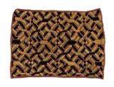 Plush fabric/ Kasaai velvet by Shoowa Peoples Unrecorded artist, raffia, sold Feb 2026