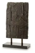 Hannes Harrs, Kuba Cloth imprinted, bronze on marble bases