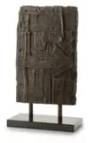 Hannes Harrs, Kuba Cloth imprinted, bronze on marble bases