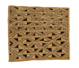 Plush fabric/ Kasaai velvet by Shoowa Peoples Unrecorded artist, raffia, sold Feb 2026