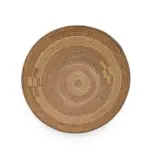 Grain basket by Dimba Peoples Unrecorded artist, plant fibres and polyester fibres, sold Feb 2026