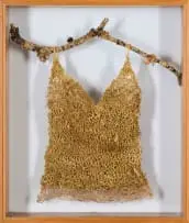 Berdine van der Mescht, Interwoven, grass, wood and nylon string