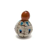 Beaded snuff gourd by Xhosa Peoples Unrecorded artist, bottle gourd (Lagenaria siceraria), cotton thread and glass beads, offered Feb 2026