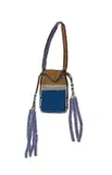 Inxili, Beaded Tobacco Bag by Xhosa Peoples Unrecorded artist, cotton and glass beads, offered Feb 2026