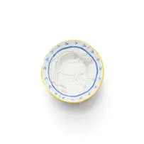 Hylton Nel, White cat bowl, 2002, painted and glazed earthenware