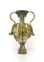 Ardmore Ceramic Studio, Leopard vase, 2015, painted and glazed ceramic