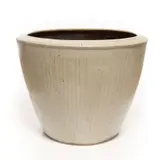 Digby Hoets, Large floor vase with combed slip, dolomite white glaze over combed white slip