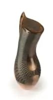 Madoda Fani, Smoke-fired sculptural form, 2016, hand-built, burnished and smoke-fired