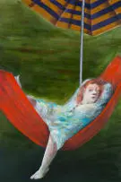 Karin Jaroszynska, The Hammock, oil on paper