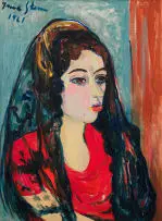 Irma Stern, Mantilla, 1961, oil on canvas