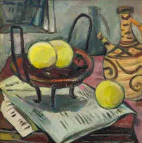 Irma Stern, Still Life with Grapefruit, oil on canvas