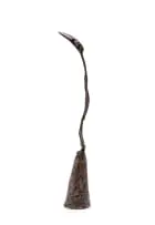 Lucas Sithole, Ngikulethele (I've Brought the Message) (LS8410), 1984, indigenous wood, on a liquid metal base