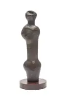 Edoardo Villa, Standing Figure III, maquette, 1967, bronze with a dark brown patina, on a wooden base