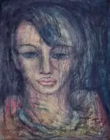 Alexis Preller, Adolescence, 1946, oil on canvas laid down on masonite