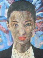 Mustafa Maluka, Normative Position, 2012, acrylic on canvas
