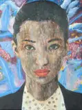 Mustafa Maluka, Normative Position, 2012, acrylic on canvas