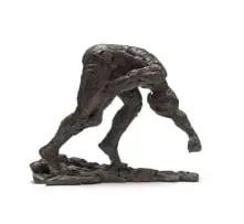 Dylan Lewis, Male Trans-Figure I, maquette (S268), bronze with a brown patina