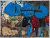 Armando Baldinelli, Abstract Mosaic, ceramic tiles and found objects
