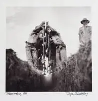 Jürgen Schadeberg, Johannesburg (Manual Labourers Digging Trench), 1951, gelatin silver print
