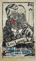 William Kentridge, Art in a State of Siege (100 Years of Easy Living) (S.294), 1988, colour screenprint on brown paper
