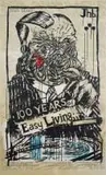 William Kentridge, Art in a State of Siege (100 Years of Easy Living) (S.294), 1988, colour screenprint on brown paper