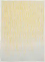 Chloë Reid, Yellow Drawing, 2014, graphite and coloured pencil on paper