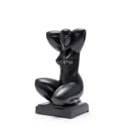 Kneeling Nude by Florian Wozniak, 2004, bronze with a black patina, sold Mar 2026