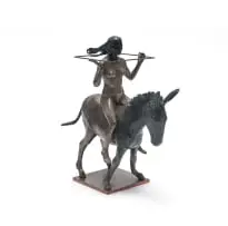 Angus Taylor, Grounded and Bounded, bronze and steel