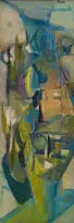 Stanley Pinker, Abstract Composition, oil on board