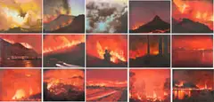 Matthew Hindley, Der Brennenden Wald Series (The Burning Forest), fifteen, 2015, oil on canvas
