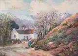 Landscape with Cottage by Hugo Naude, oil on paper laid down on board, offered Mar 2026
