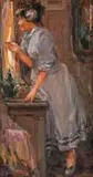 Adriaan Boshoff, Monica's First Date, oil on canvas laid on board