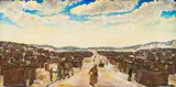 Vusi Khumalo, Section C, Duncan Village, 1998, oil and mixed media on board