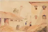Mombasa East Coast of Africa, the Mosque by Jacobus Hendrik Pierneef, 1926, watercolour on paper, sold Mar 2026