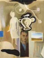 Simon Stone, Vase, oil on board